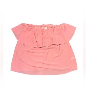 Salmon color crop/tube top